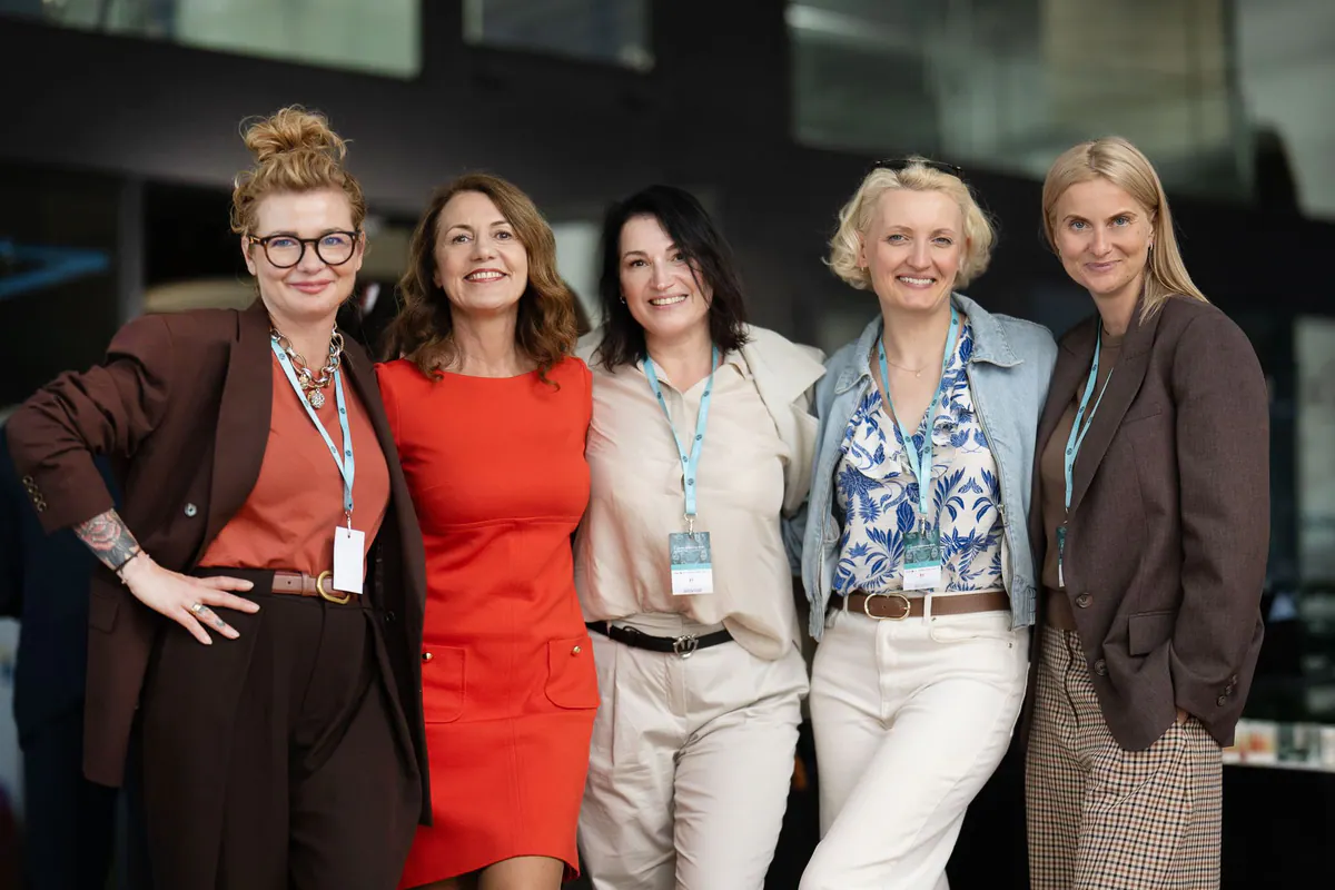 Kamila Drygalska with a group of mentors during Global Mentoring Walk Trójmiasto